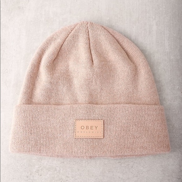 Nwt Obey Briean Mauve Beanie 
